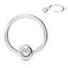 16g Classic Gem Captive Bead Body Jewellery - Captive Belly Ring. Navel Rings Australia.