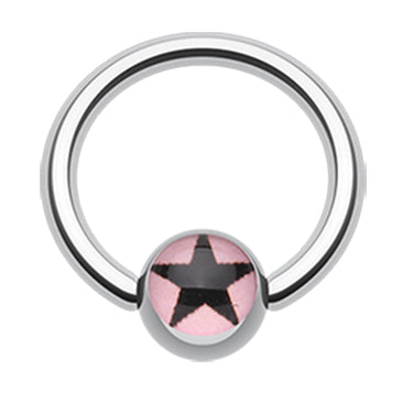 Galactic Star Captive Belly Rings - Captive Belly Ring. Navel Rings Australia.