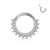 Crystal Céleste Earring Clicker in 14k White Gold