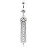 Dolly Drop Chain Belly Ring - Dangling Belly Ring. Navel Rings Australia.