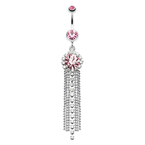 Dolly Drop Chain Belly Ring - Dangling Belly Ring. Navel Rings Australia.