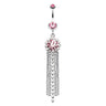 Dolly Drop Chain Belly Ring - Dangling Belly Ring. Navel Rings Australia.