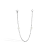 Double Pearl Chain Connecting Charm by Maria Tash in White Gold