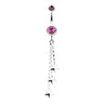 Chain of Stars Belly Bars - Dangling Belly Ring. Navel Rings Australia.