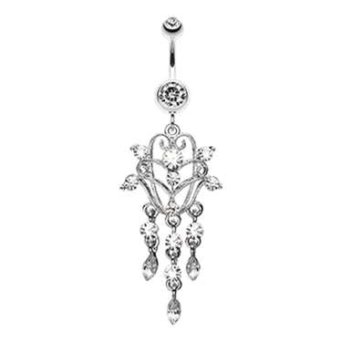 Les Joyaux Chandelier Navel Ring - Dangling Belly Ring. Navel Rings Australia.