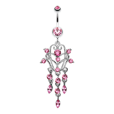 Les Joyaux Chandelier Navel Ring - Dangling Belly Ring. Navel Rings Australia.