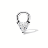 18K Diamond Triangle Charm by Maria Tash in White Gold.