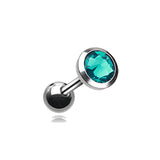 Classic Bezel Stud Earring. Tragus and Cartilage Piercings. - Earring. Navel Rings Australia.
