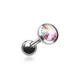 Classic Bezel Stud Earring. Tragus and Cartilage Piercings. - Earring. Navel Rings Australia.