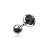 Classic Bezel Stud Earring. Tragus and Cartilage Piercings. - Earring. Navel Rings Australia.