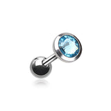 Classic Bezel Stud Earring. Tragus and Cartilage Piercings. - Earring. Navel Rings Australia.