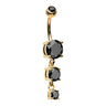 Classic Gem Journey Navel Ring - Dangling Belly Ring. Navel Rings Australia.