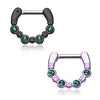 La Fortuna Opal Septum Clicker in Titanium