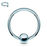 Classic Titanium Captive Bead Belly Rings - Captive Belly Ring. Navel Rings Australia.