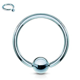 Classic Titanium Captive Bead Belly Rings - Captive Belly Ring. Navel Rings Australia.