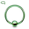 Classic Titanium Captive Bead Belly Rings - Captive Belly Ring. Navel Rings Australia.