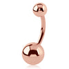 Solid Rose Gold Classique Belly Ring