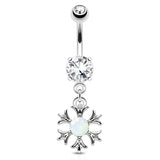 Acintya Tribe Belly Dangle - Dangling Belly Ring. Navel Rings Australia.