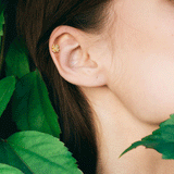 Lucky Clover Body Jewellery. Labret, Monroe, Tragus and Cartilage Earrings.