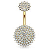 Crowned Motley™ Belly Bar with Gold Plating