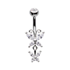 Dúo Flutter Belly Button Ring