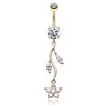 Sophia's Daisy Vine Belly Ring in Gold