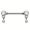 Autumn's Crystal Gem Nipple Barbell