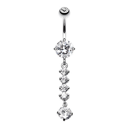 Fire Crystal Dangly Belly Bar