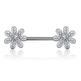 Fusioń Flower Nipple Jewellery - Nipple Ring. Navel Rings Australia.