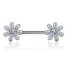 Fusioń Flower Nipple Jewellery - Nipple Ring. Navel Rings Australia.