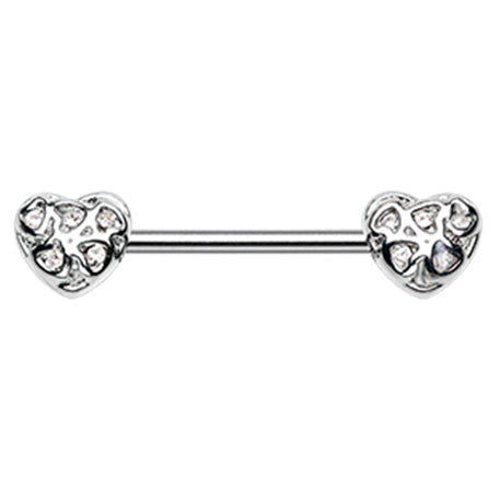 Caged Heart Nipple Body Jewellery - Nipple Ring. Navel Rings Australia.