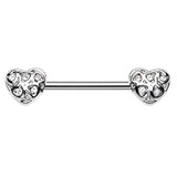 Caged Heart Nipple Body Jewellery - Nipple Ring. Navel Rings Australia.
