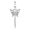 Imperial Butterfly Belly Chandelier - Dangling Belly Ring. Navel Rings Australia.