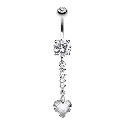 Dangling Heart Navel Jewellery – The Belly Ring Shop