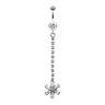 Zarina's Lo Drop Daisy Belly Ring - Dangling Belly Ring. Navel Rings Australia.