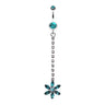 Zarina's Lo Drop Daisy Belly Ring - Dangling Belly Ring. Navel Rings Australia.