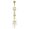 Jungle Journey Belly Bar with Gold Plating