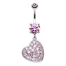 Seduced My Heart Belly Piercing Ring - Dangling Belly Ring. Navel Rings Australia.