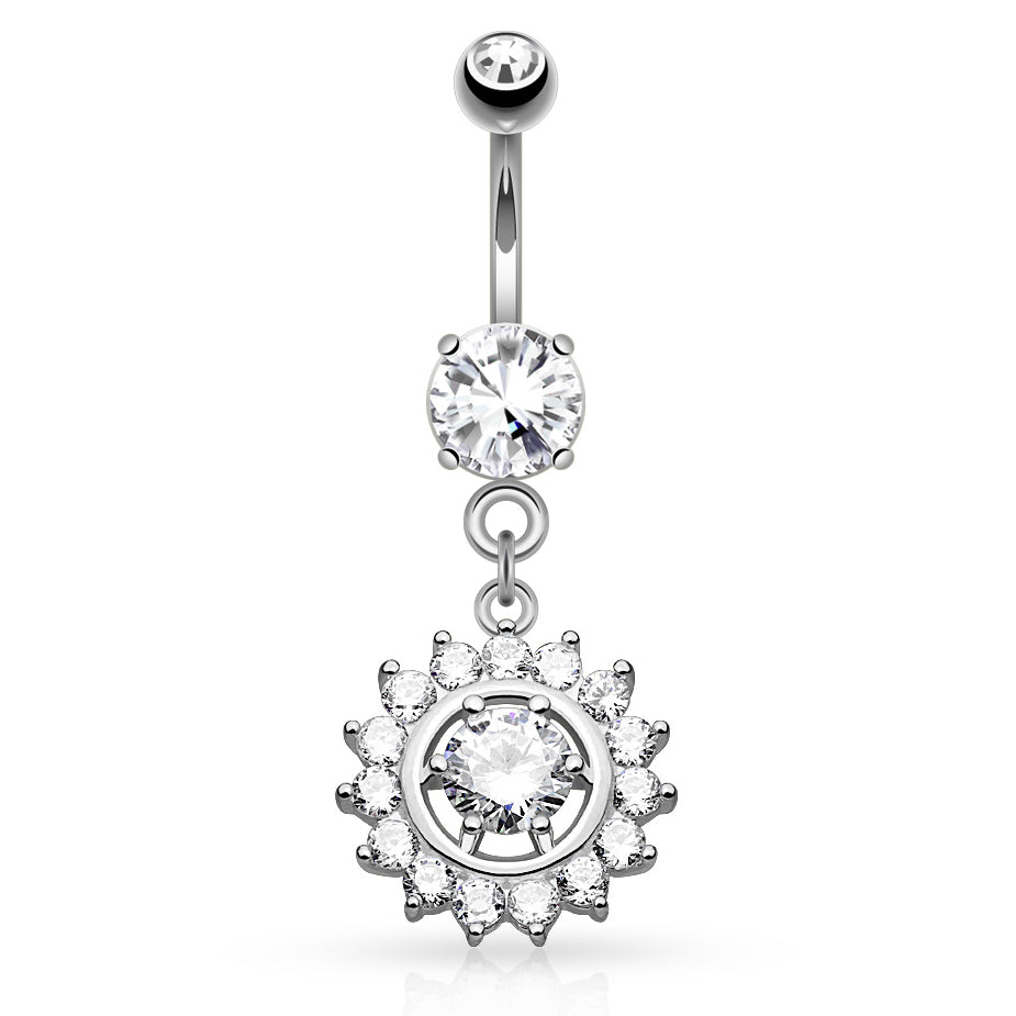 Heritage Circuit Belly Dangle - Dangling Belly Ring. Navel Rings Australia.