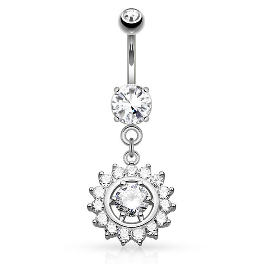 Heritage Circuit Belly Dangle - Dangling Belly Ring. Navel Rings Australia.