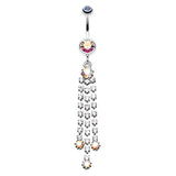 Piers Chandelier Belly Ring - Dangling Belly Ring. Navel Rings Australia.