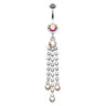 Piers Chandelier Belly Ring - Dangling Belly Ring. Navel Rings Australia.