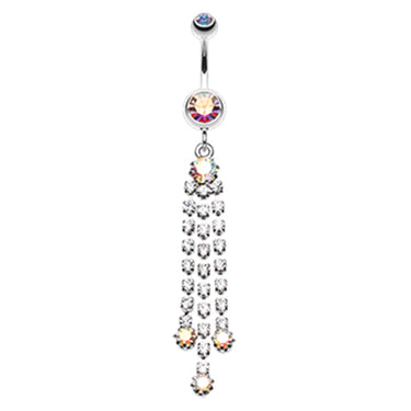 Piers Chandelier Belly Ring - Dangling Belly Ring. Navel Rings Australia.