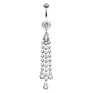 Piers Chandelier Belly Ring - Dangling Belly Ring. Navel Rings Australia.