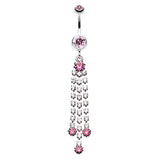 Piers Chandelier Belly Ring - Dangling Belly Ring. Navel Rings Australia.