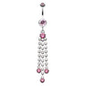 Piers Chandelier Belly Ring - Dangling Belly Ring. Navel Rings Australia.