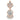 Authentic 14K Rose Gold Maria Tash Cubic Zirconia MT Crown Belly Dangle - Fixed (non-dangle) Belly Bar. Navel Rings Australia.