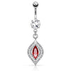 Ruby Tears Belly Dangle