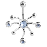 Dermal Inspirations Navel Ring - Fixed (non-dangle) Belly Bar. Navel Rings Australia.