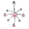 Dermal Inspirations Navel Ring - Fixed (non-dangle) Belly Bar. Navel Rings Australia.